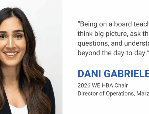Welcoming Dani Gabriele as WE HBA’s 2026 Chair
